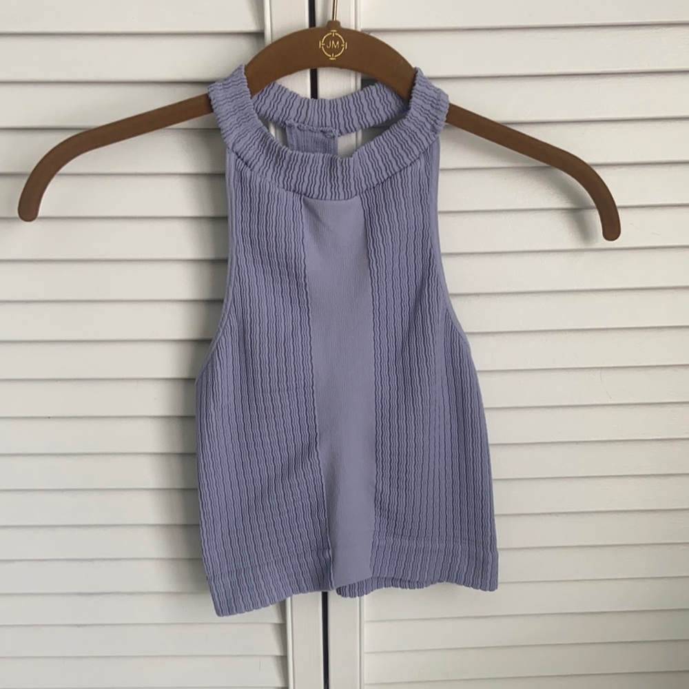 Free People Purple Crop Tank Top M/L